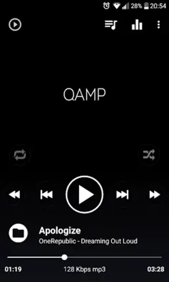 Mp3 player - Qamp android App screenshot 2